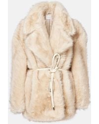 Sportmax - Mantel Rosaria Aus Faux Fur - Lyst