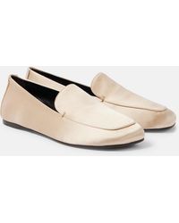 KHAITE - Monroe Satin Loafers - Lyst