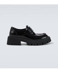 Balenciaga - Tractor Leather Loafers - Lyst