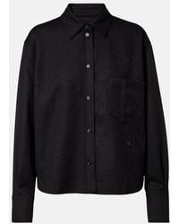 Victoria Beckham - Ellys Wool Flannel Shirt - Lyst