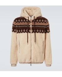 Moncler - Sweat-Shirt A Capuche En Jacquard - Lyst