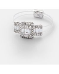 PERSÉE - Anillo Floating De Oro Blanco De 18 Ct Con Diamantes - Lyst