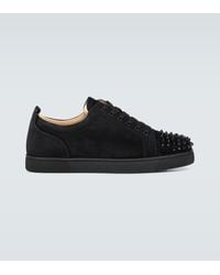 Christian Louboutin Louis Junior Spikes Sneakers - Black