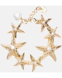 Self-Portrait - Armband Mit Zierperlen, 18Kt Vergoldet - Lyst