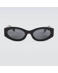 Miu Miu - Ovale Sonnenbrille - Lyst