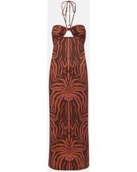 Johanna Ortiz - Jungle Palms Printed Midi Dress - Lyst