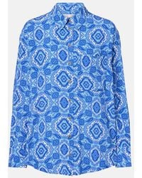 Heidi Klein - Mykonos Printed Silk Shirt - Lyst