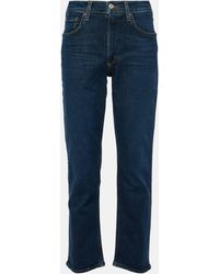 Agolde - Kye Mid-rise Cropped Straight Jeans - Lyst