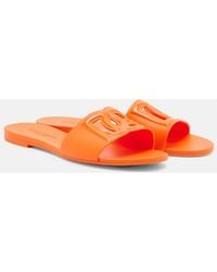 Dolce & Gabbana - Dg Rubber Slides - Lyst
