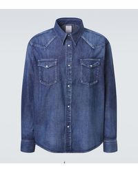 Visvim - Social Sculpture Faded Denim Shirt - Lyst