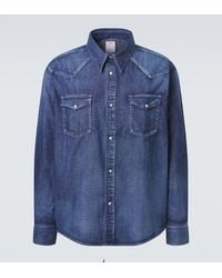 Visvim - Social Sculpture Faded Denim Shirt - Lyst