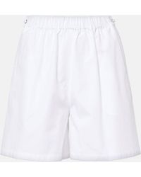 Max Mara - Short Antiope A Taille Haute En Coton - Lyst