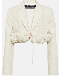 Jacquemus - La Veste Croissand Cropped Jacket - Lyst