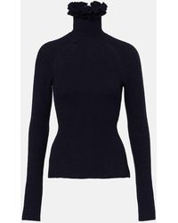 Alaïa - Wool And Silk-Blend Turtleneck Sweater - Lyst