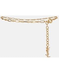 Saint Laurent - Cassandre Chain Belt - Lyst