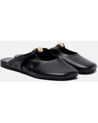 Loewe - Pebble Soft Leather Mules - Lyst