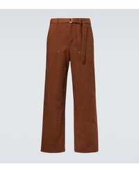 Sacai - X Carhartt Wip Belted Cotton Cargo Pants - Lyst