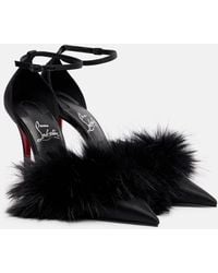 Christian Louboutin - Zanzee 100 Crepe Satin Pumps - Lyst