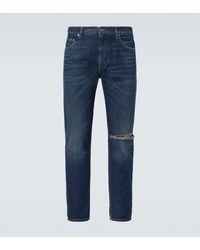 Dolce & Gabbana - Distressed Slim Jeans - Lyst