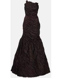 Marmar Halim - Draped Off-Shoulder Corset Gown - Lyst