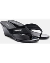 Coperni - Logo Wedge Thong Sandals - Lyst