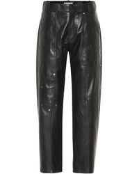Chloé Hose aus Leder - Schwarz