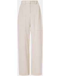 Brunello Cucinelli - Monili Cotton Corduroy Straight Pants - Lyst