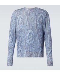 Etro - Paisley Silk And Cashmere Sweater - Lyst