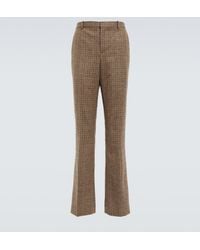 Loewe - X Howl's Moving Castle Checked High-Rise Wool Pants - Lyst