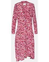 Isabel Marant - Patel Printed Silk Midi Dress - Lyst
