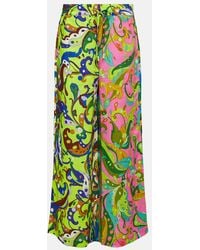 ALÉMAIS - Yvette Printed Linen Trousers - Lyst
