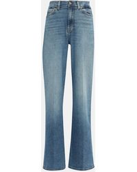 7 For All Mankind - High-Rise Wide-Leg Jeans Lotta Luxe Vintage - Lyst