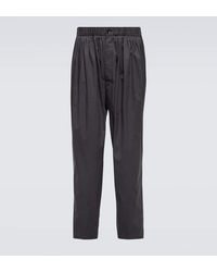 Lemaire - Pantaloni in cotone con pince - Lyst