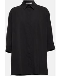 The Row - Elada Wool-Blend Shirt - Lyst
