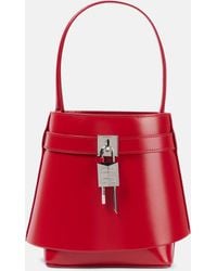 Givenchy - Shark Lock Leather Bucket Bag - Lyst