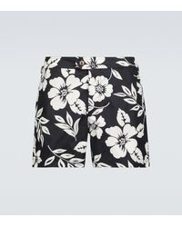 Tom Ford Floral Swim Shorts - Black