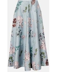 Altuzarra - Varda Floral Silk Midi Skirt - Lyst