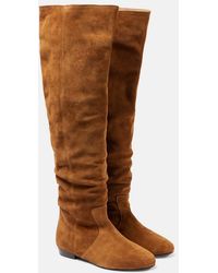 Isabel Marant - Solya Suede Knee-High Boots - Lyst
