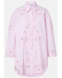 Juliet Dunn - Oversized Cotton Top - Lyst