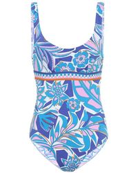 Emilio Pucci Costume intero a stampa - Blu