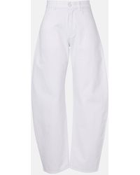Alaïa - Barrel-Leg Jeans - Lyst