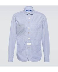 Junya Watanabe - Striped Cotton Oxford Shirt - Lyst