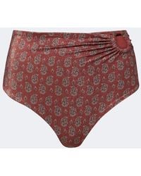 Johanna Ortiz - Gathered Printed Bikini Bottom - Lyst