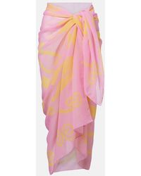 Cala De La Cruz - Luana Printed Beach Cover-Up - Lyst