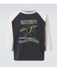 Satisfy - Bedrucktes T-Shirt Mothtech Aus Baumwolle - Lyst