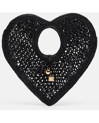 Jacquemus - Spiaggia Coeur Small Raffia Top-Handle Bag - Lyst