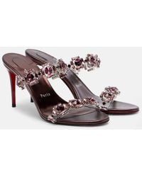 Christian Louboutin - Just Jewel Embellished Sandals - Lyst