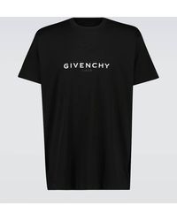 Givenchy - T-shirt in jersey di cotone con logo - Lyst