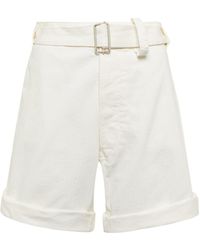 Bermuda en coton Coton Maison Margiela en coloris Vert Femme Vêtements Shorts Shorts longs et longueur genou 