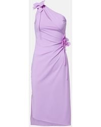 Coperni - Floral-Applique Jersey Cocktail Dress - Lyst